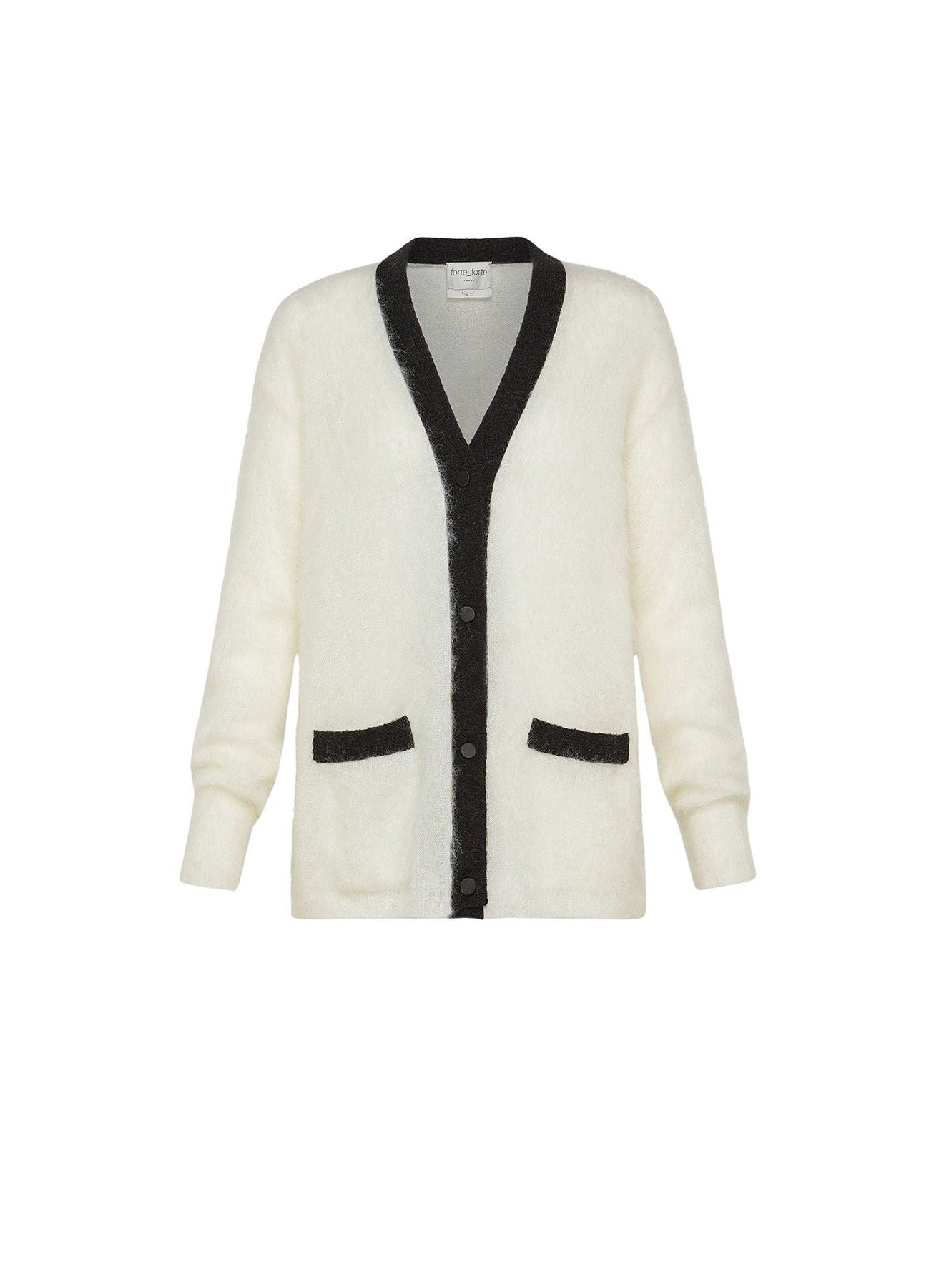 Cardigan bicolore en laine - Neve
