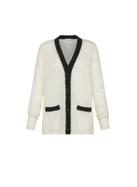 Cardigan bicolore en laine - Neve