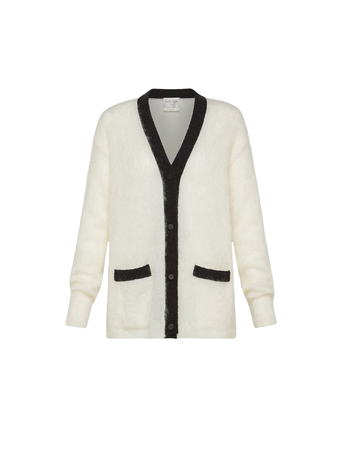 Cardigan bicolore en laine - Neve