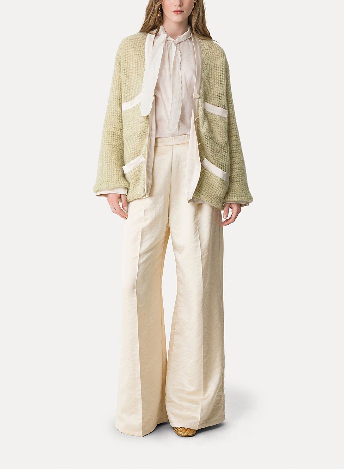 Cardigan Chanel en laine gaufrée - Lichene