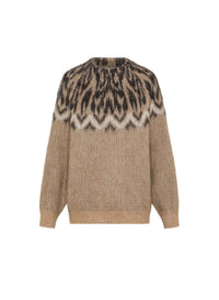 Pull à motif Fair Isle en laine - Cannella