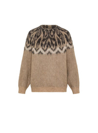 Pull à motif Fair Isle en laine - Cannella