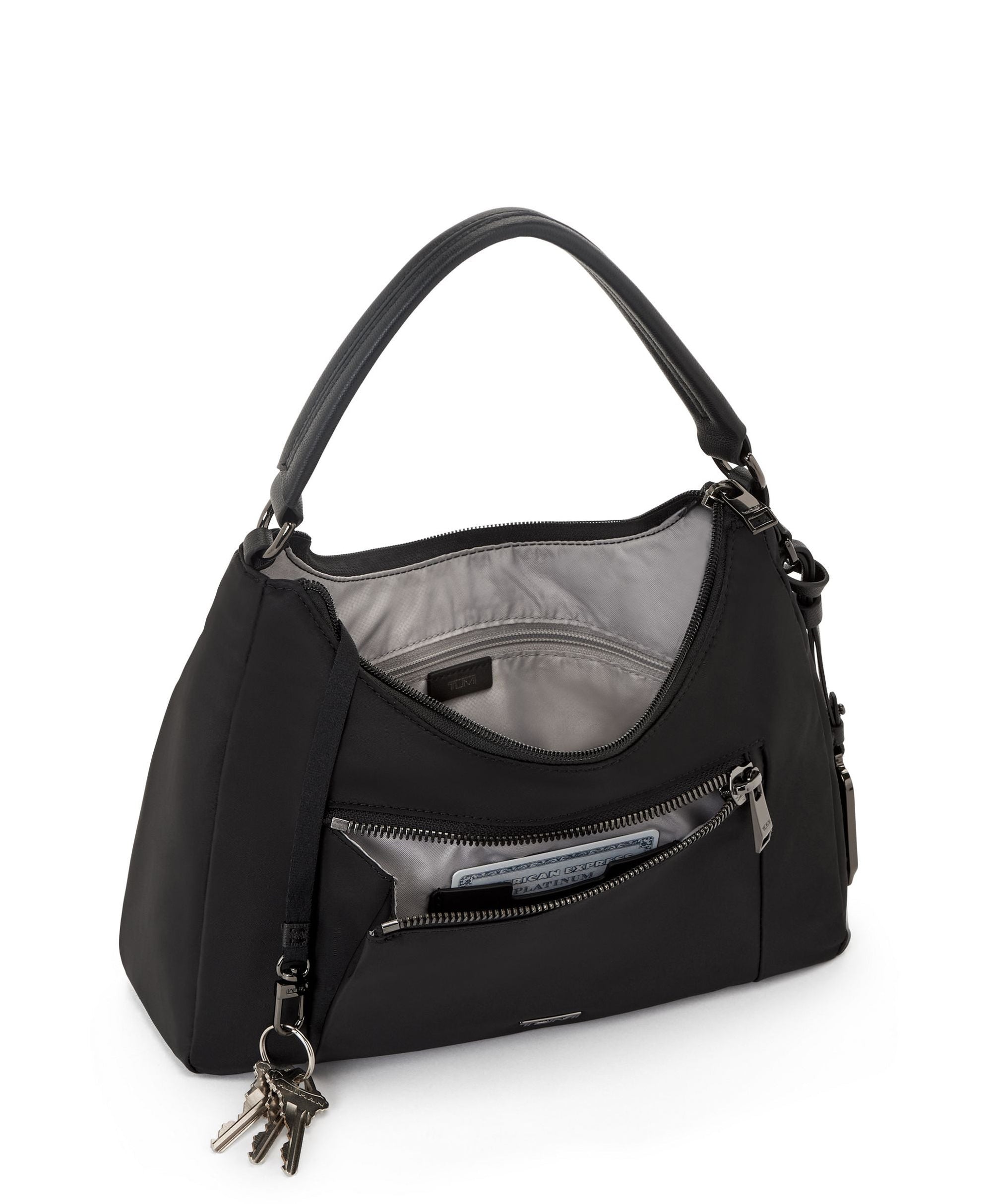 Sac à bandoulière Hobo Adelaide Voyageur - Black & Gunmetal