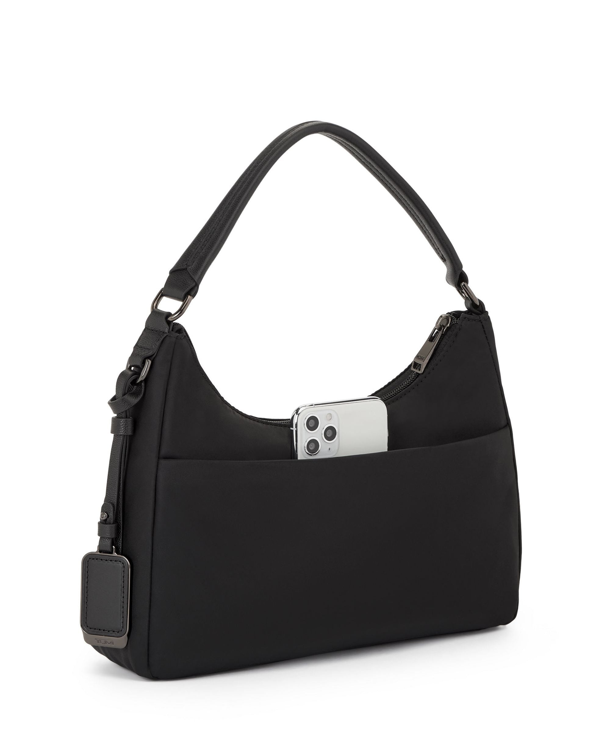 Sac à bandoulière Hobo Adelaide Voyageur - Black & Gunmetal
