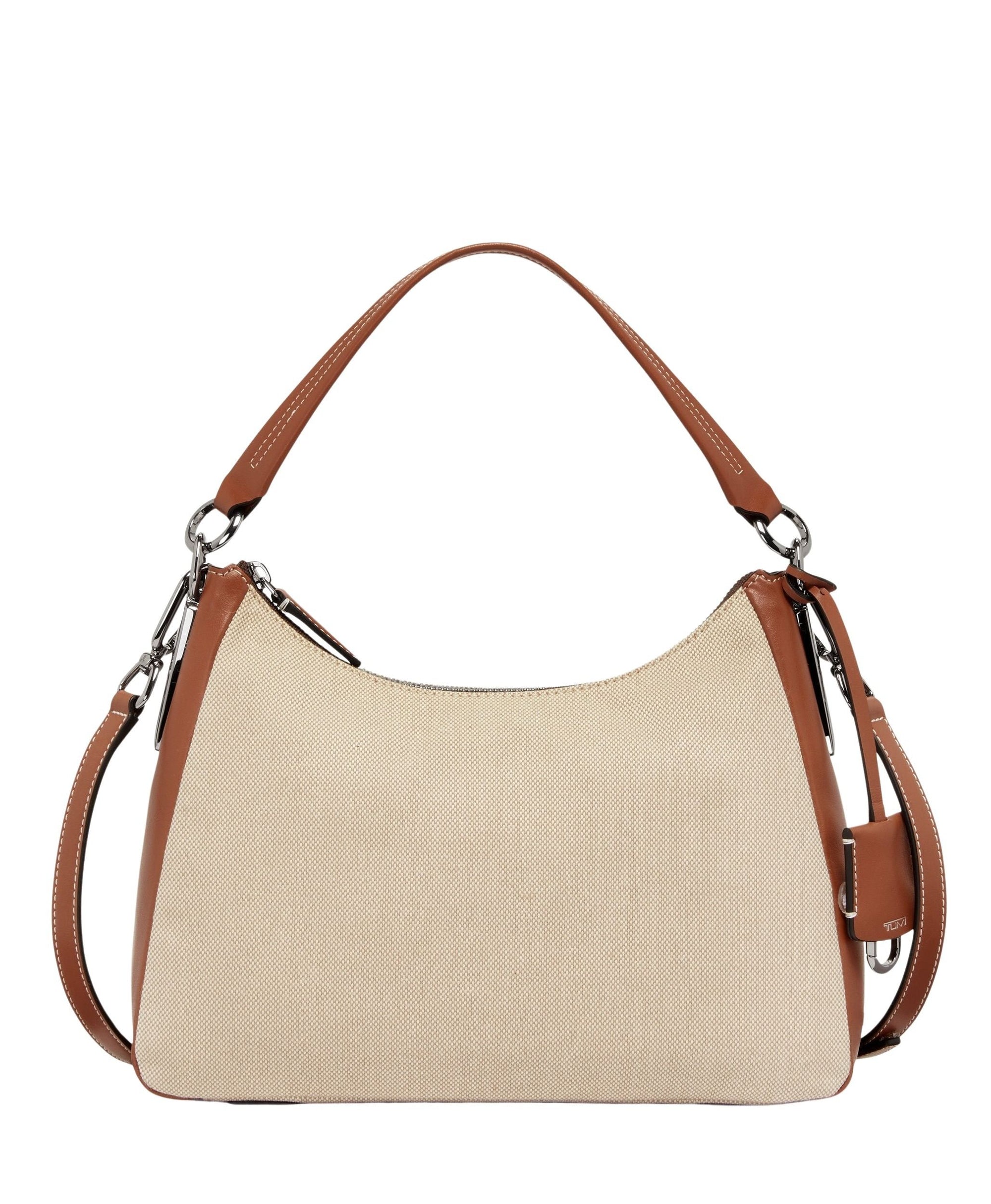 Kayes Mezzanine shoulder bag - Natural & Saddle