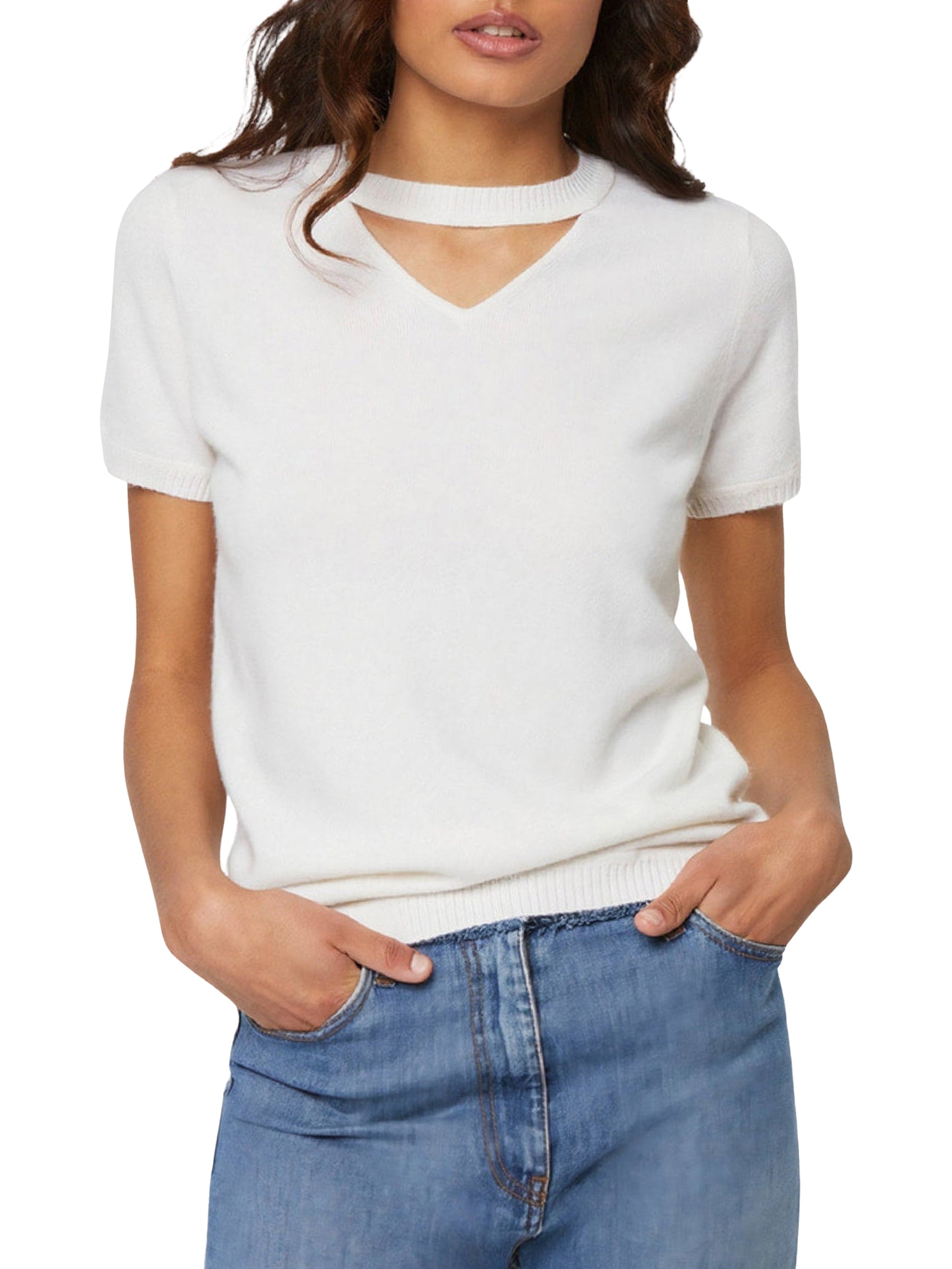 BLANC CASSE PULL