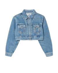 Denim jacket with zip fastening - Stoney River