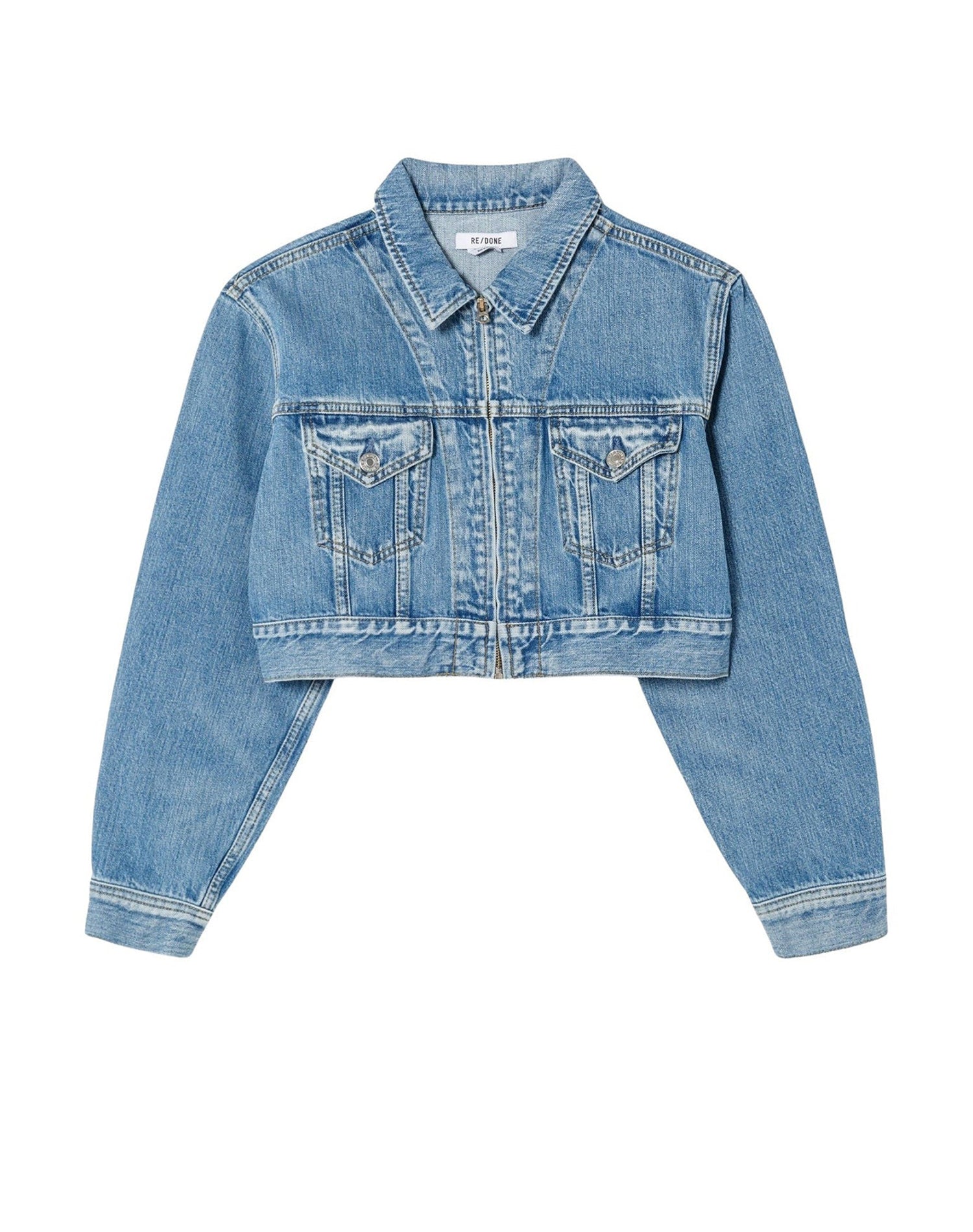 Denim jacket with zip fastening - Stoney River