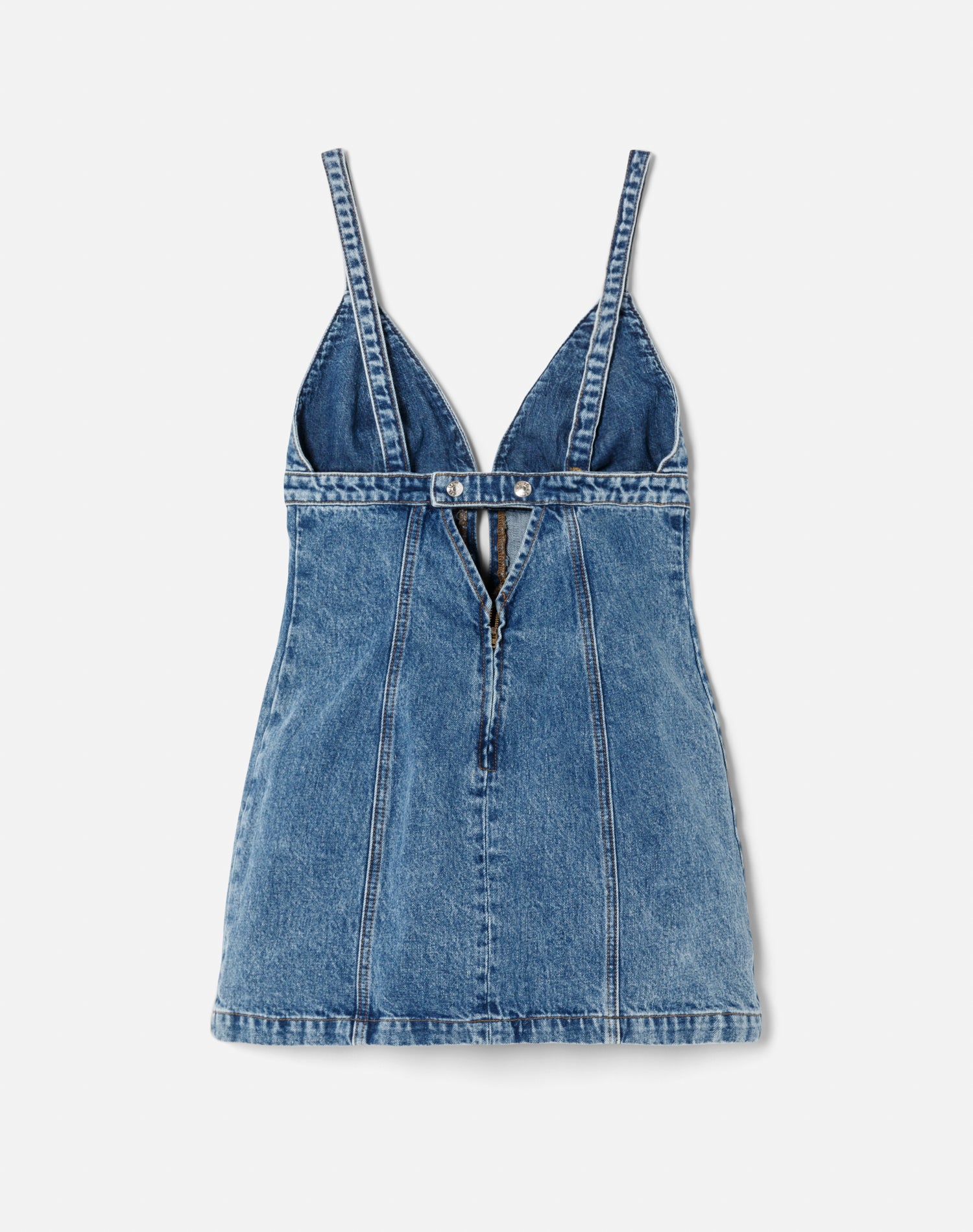 Robe droite à coutures apparentes - Acid Blue