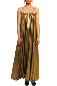 Robe Donna irisée avec sequins - Gold
