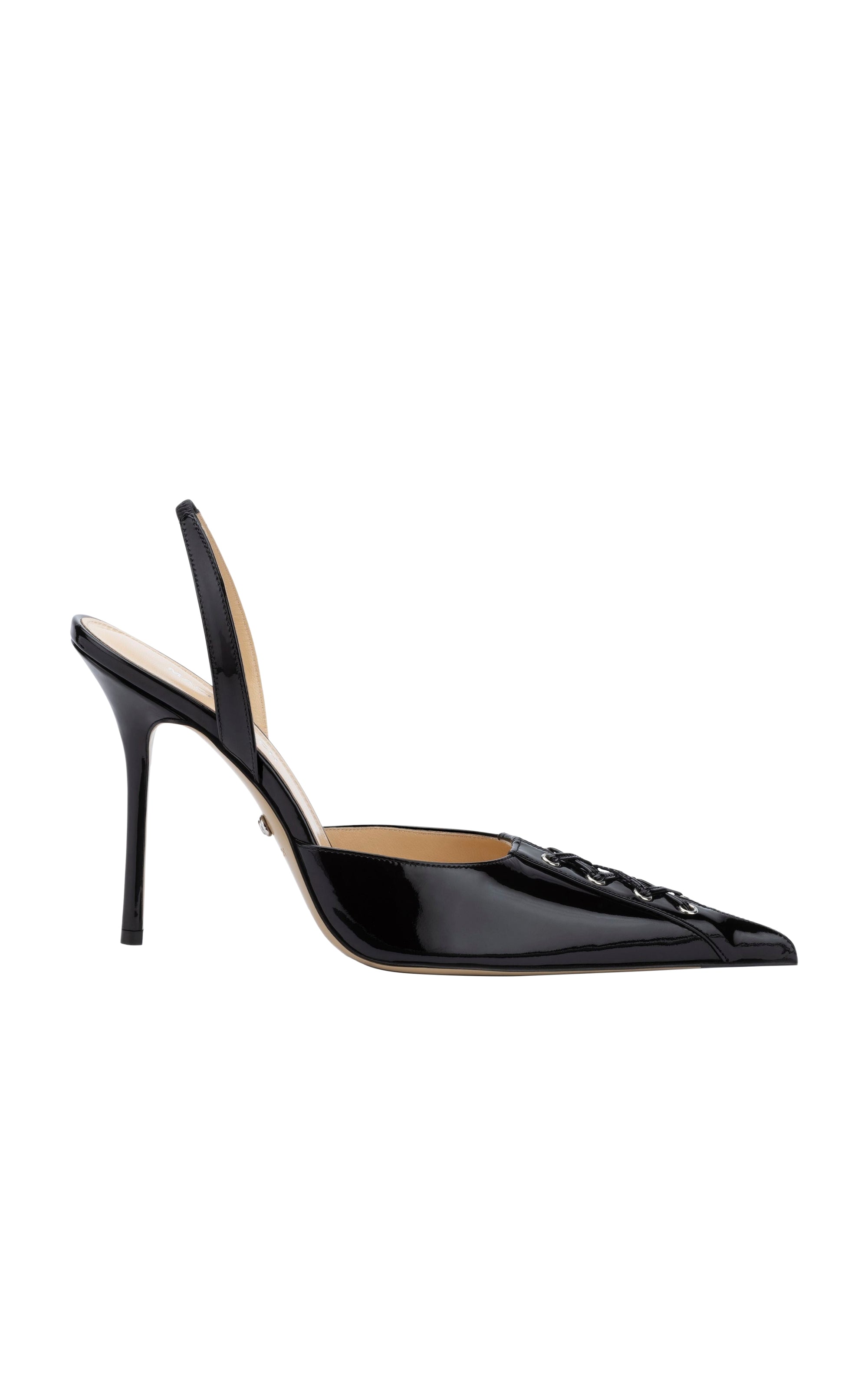 Corset 95 slingback in patent leather - Black
