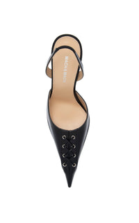 Corset 95 slingback in patent leather - Black