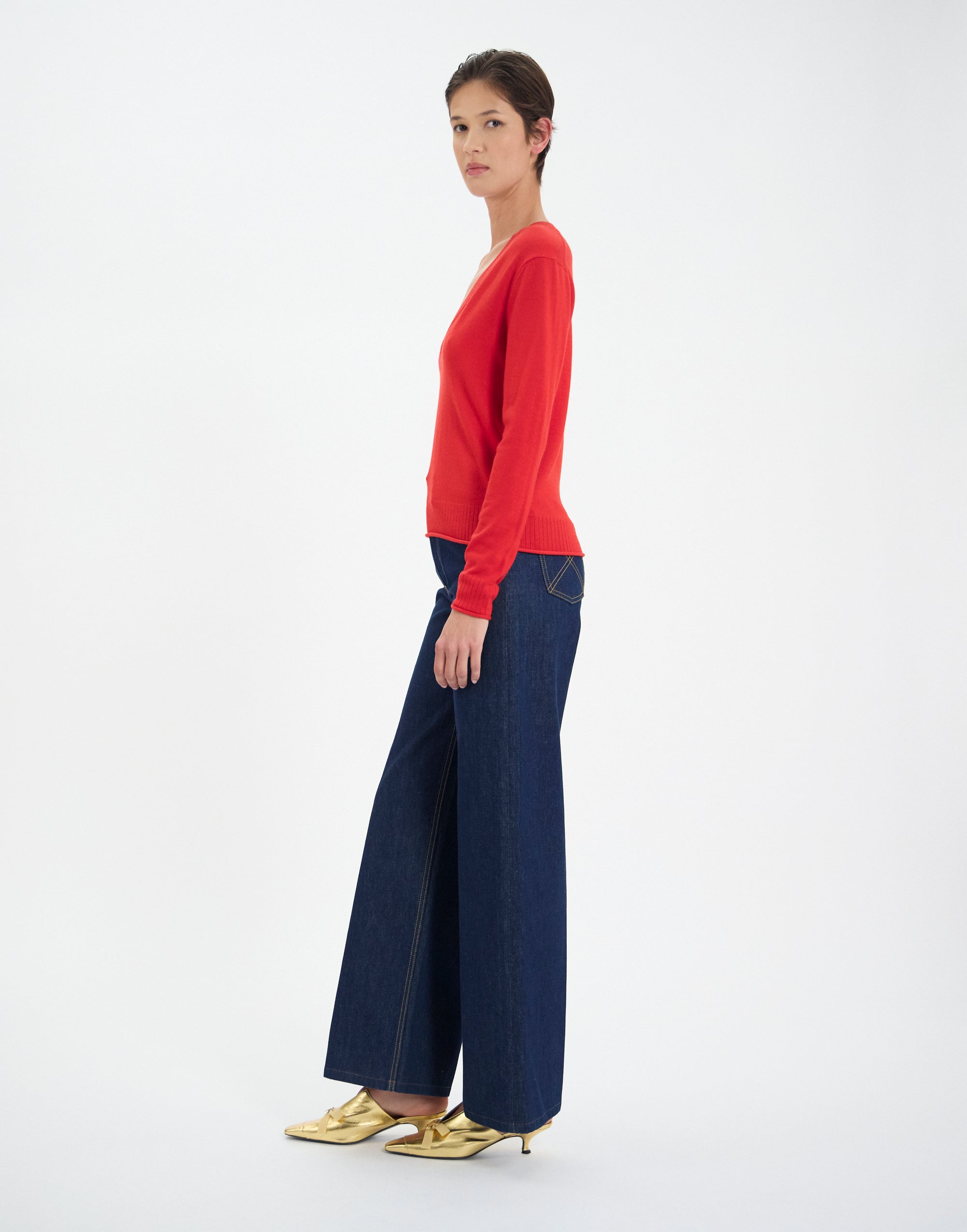22qty NEW  / Sweatshirt Morcant en laine -  Red