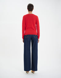 22qty NEW  / Sweatshirt Morcant en laine -  Red