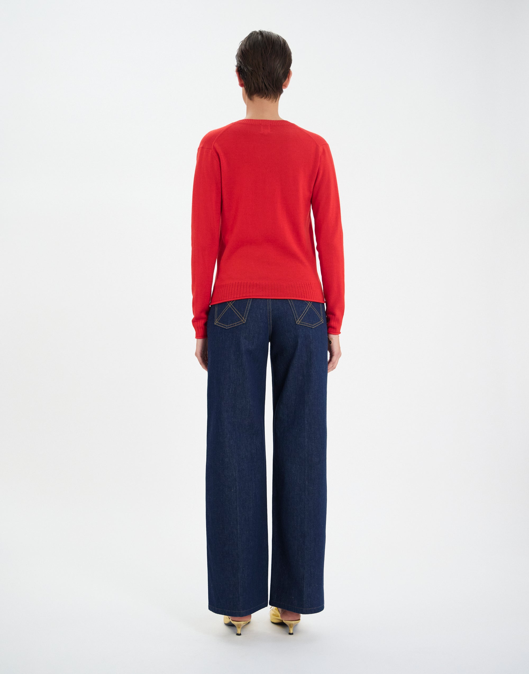 22qty NEW  / Sweatshirt Morcant en laine -  Red