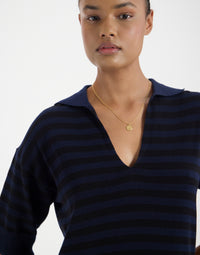 23qty NEW  / Robe Océane -  Navy Black