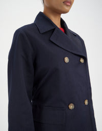 19qty NEW  / Veste Romaric en lin mélangé -  Blue Navy