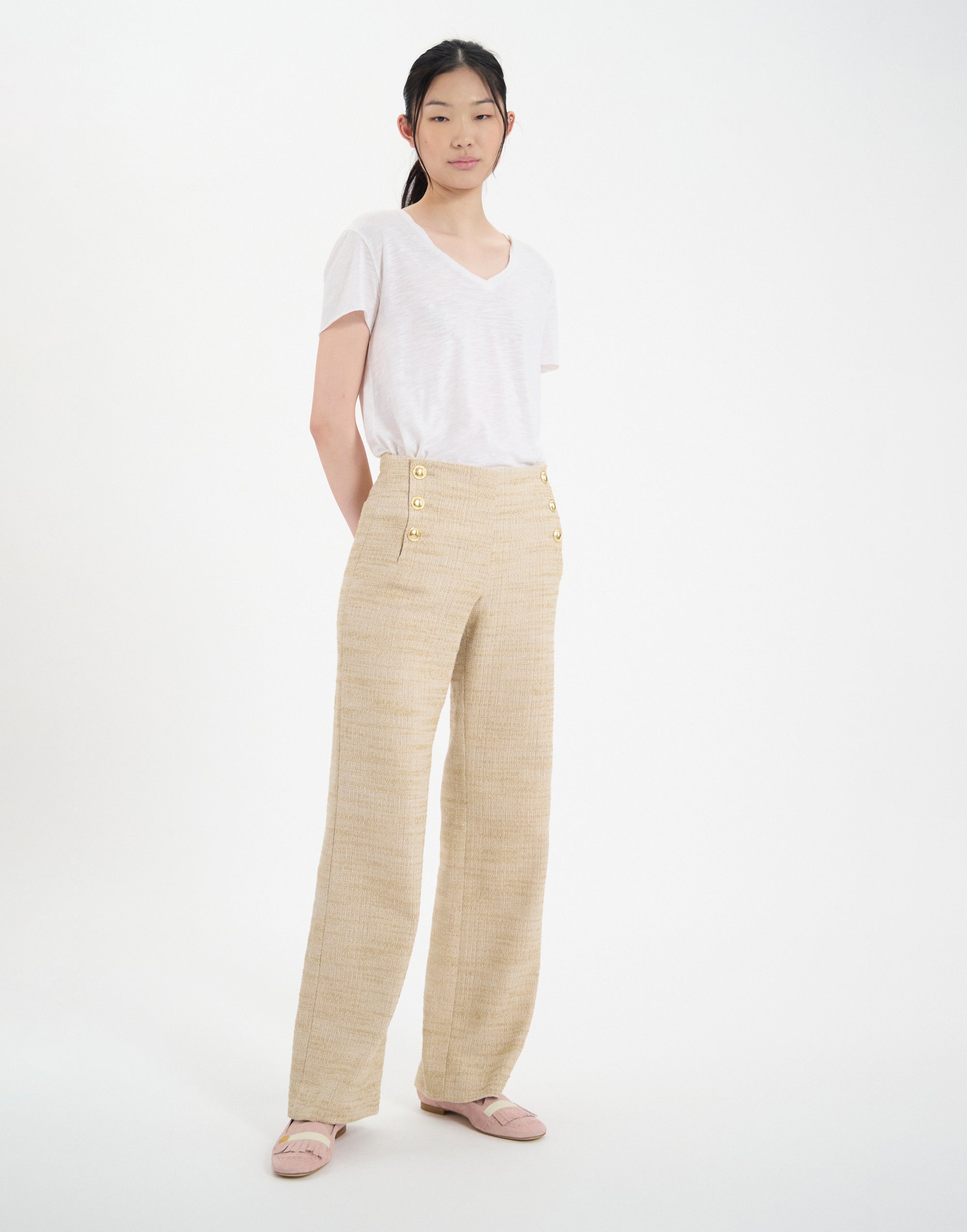 25qty NEW  / Pantalon Gabriel -  Sand