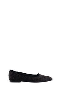Ballerines Opera brodées - Black