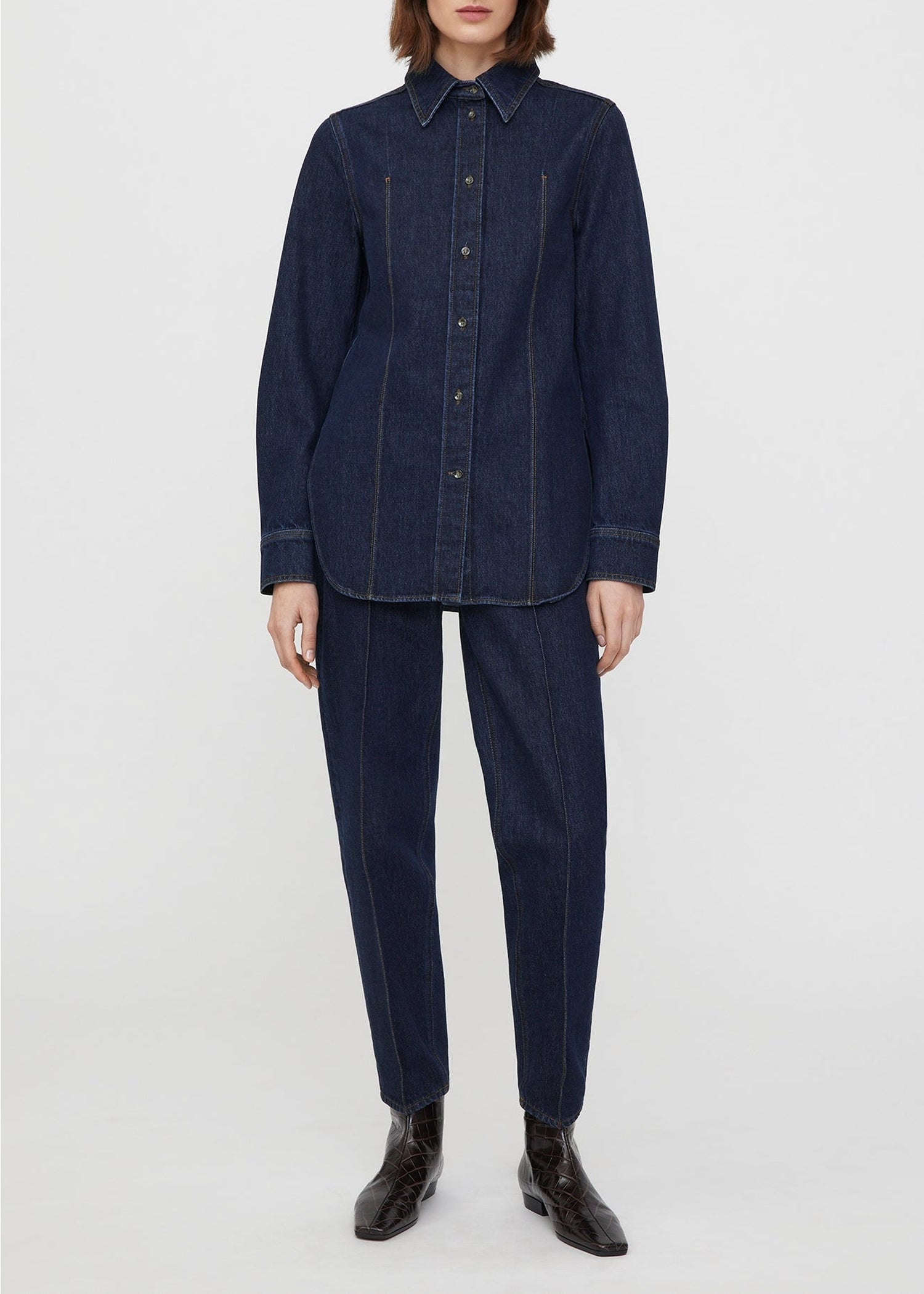 Chemise décontractée en denim - Dark Indigo