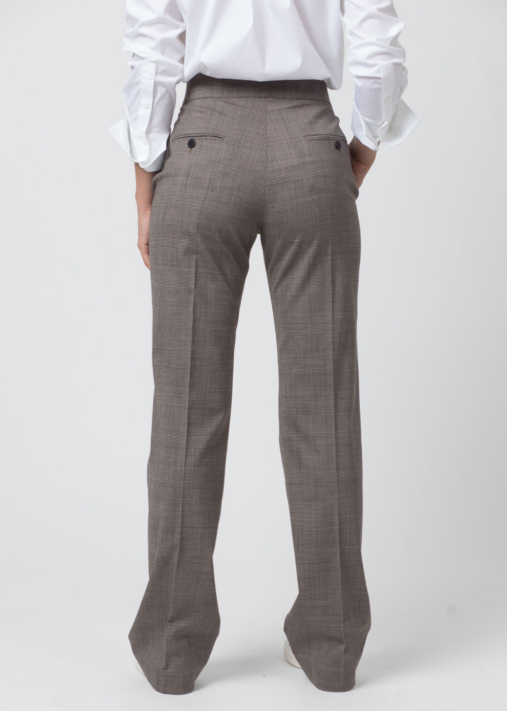 Pantalon prince de galles - Marron Foncé