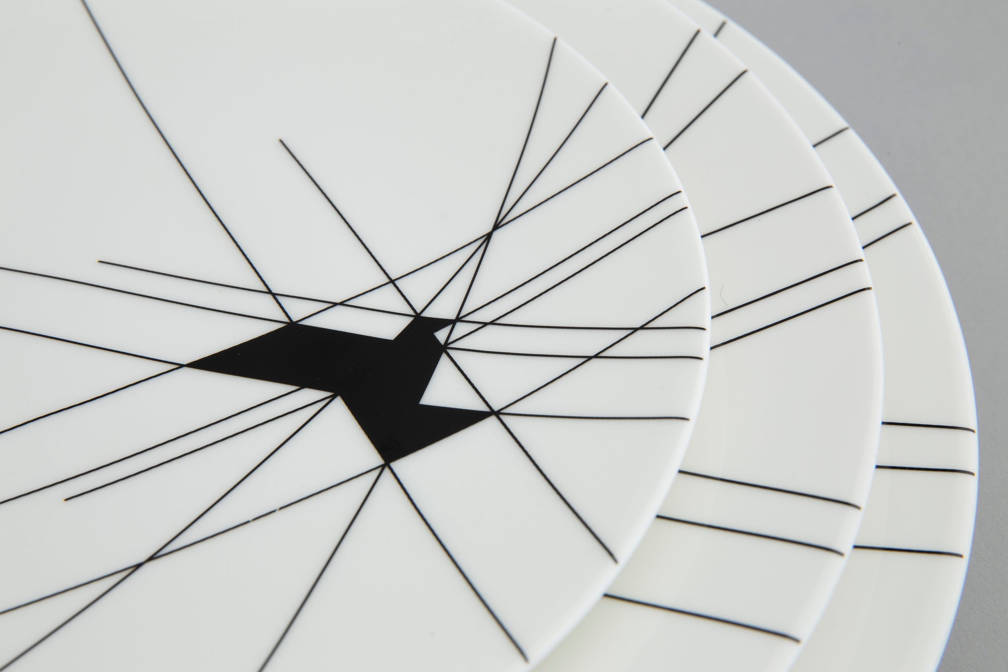 Assiette Origami M en céramique - Mixed