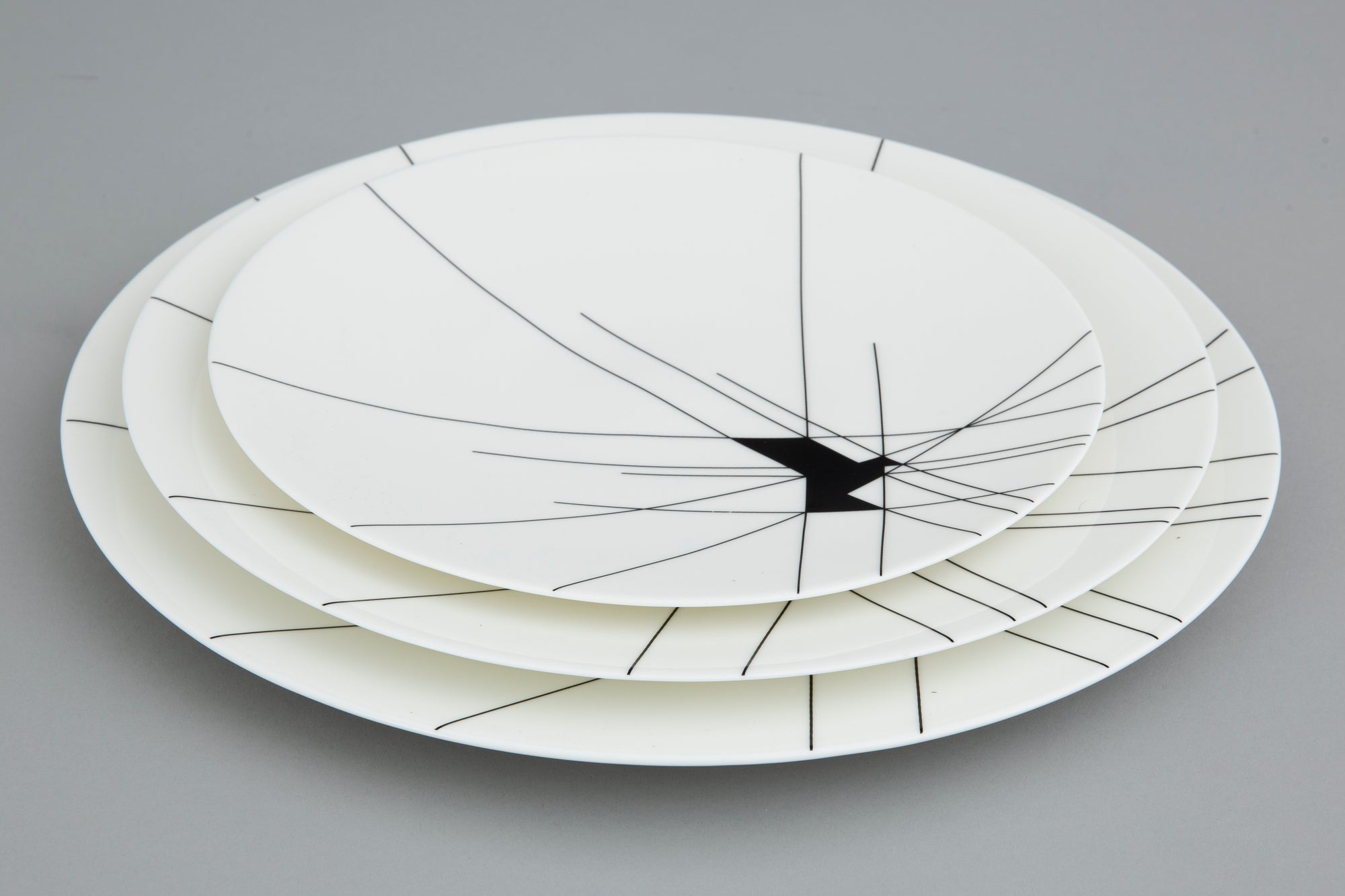 Assiette Origami M en céramique - Mixed