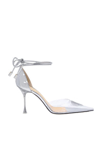 Heart 100 strappy pumps with rhinestone embellishments - Clear