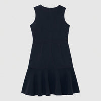 Robe courte en laine - Bleu petrole