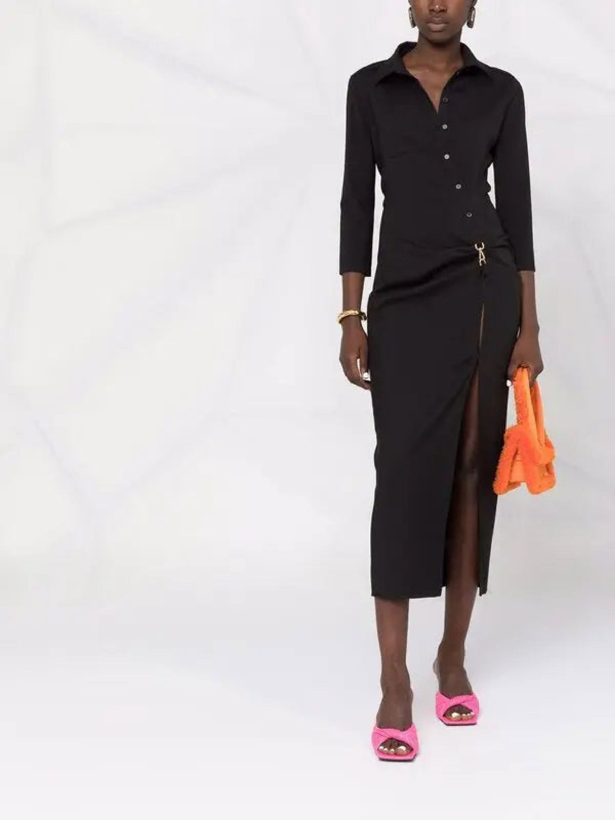 120€ / 0 sold //2 QTY / ST0%   Robe Jocou en laine - Black