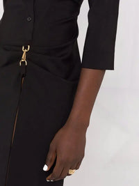 120€ / 0 sold //2 QTY / ST0%   Robe Jocou en laine - Black