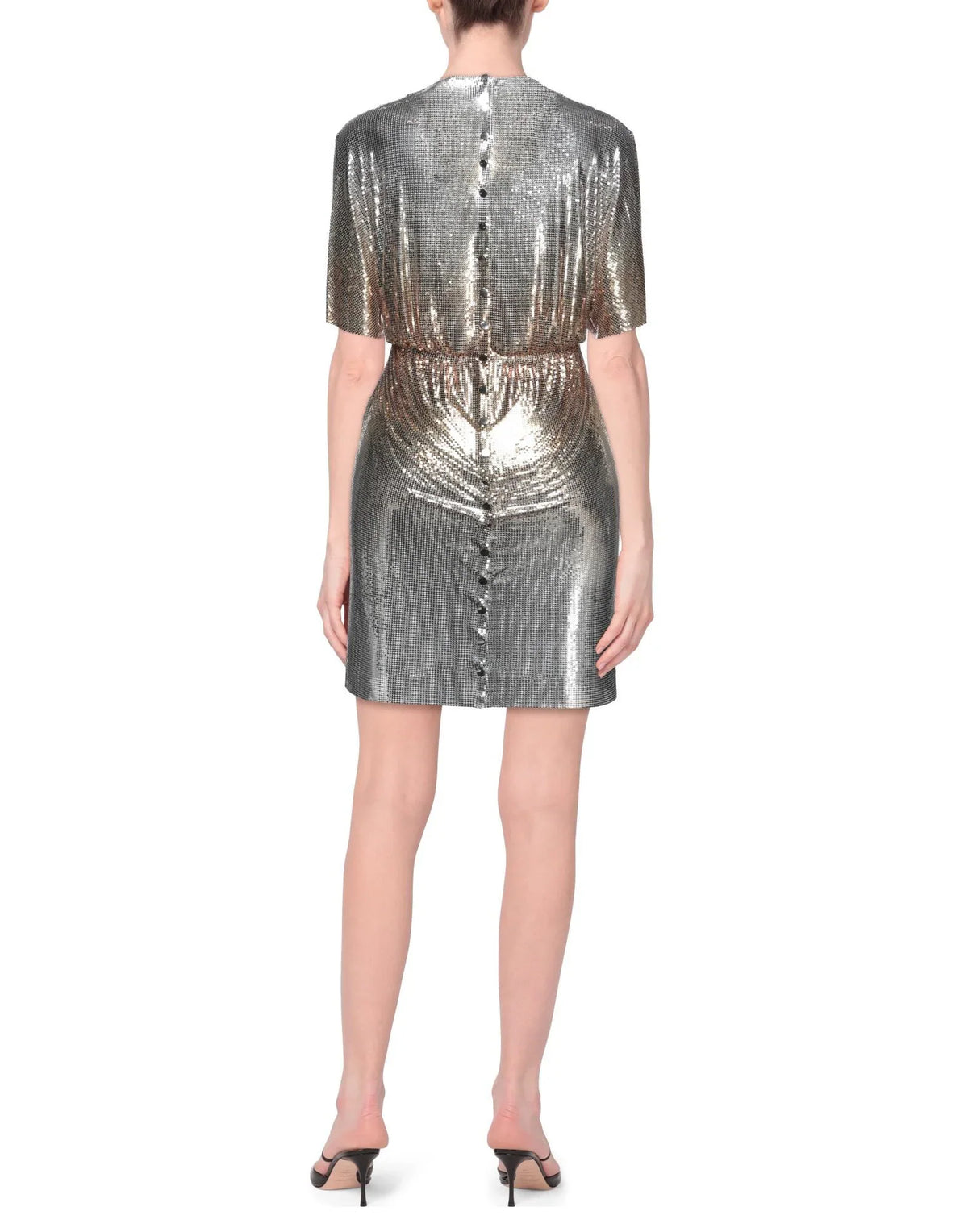Robe courte manches courtes - Silver
