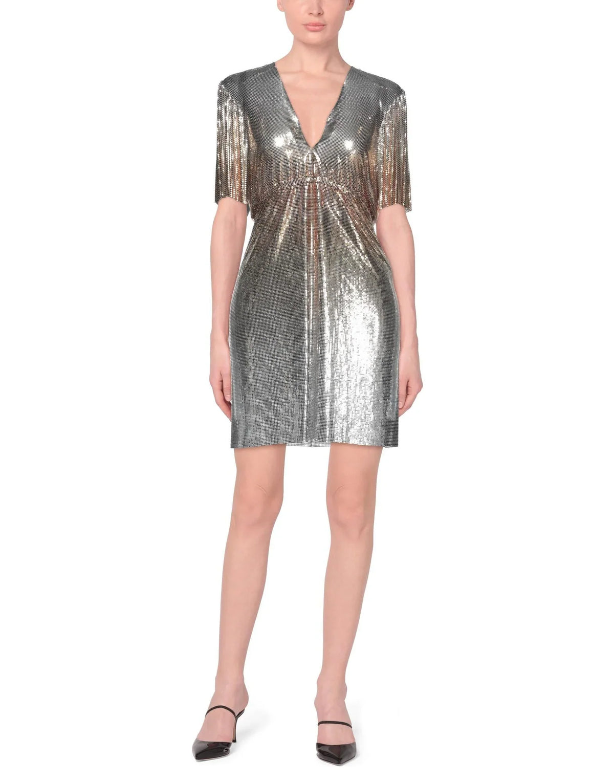 Robe courte manches courtes - Silver