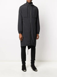Activewear hooded parka - Black