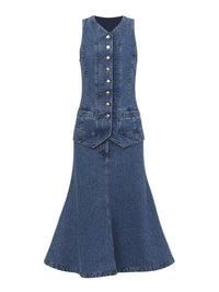 Dusky Blue DRESS - Dusky Blue