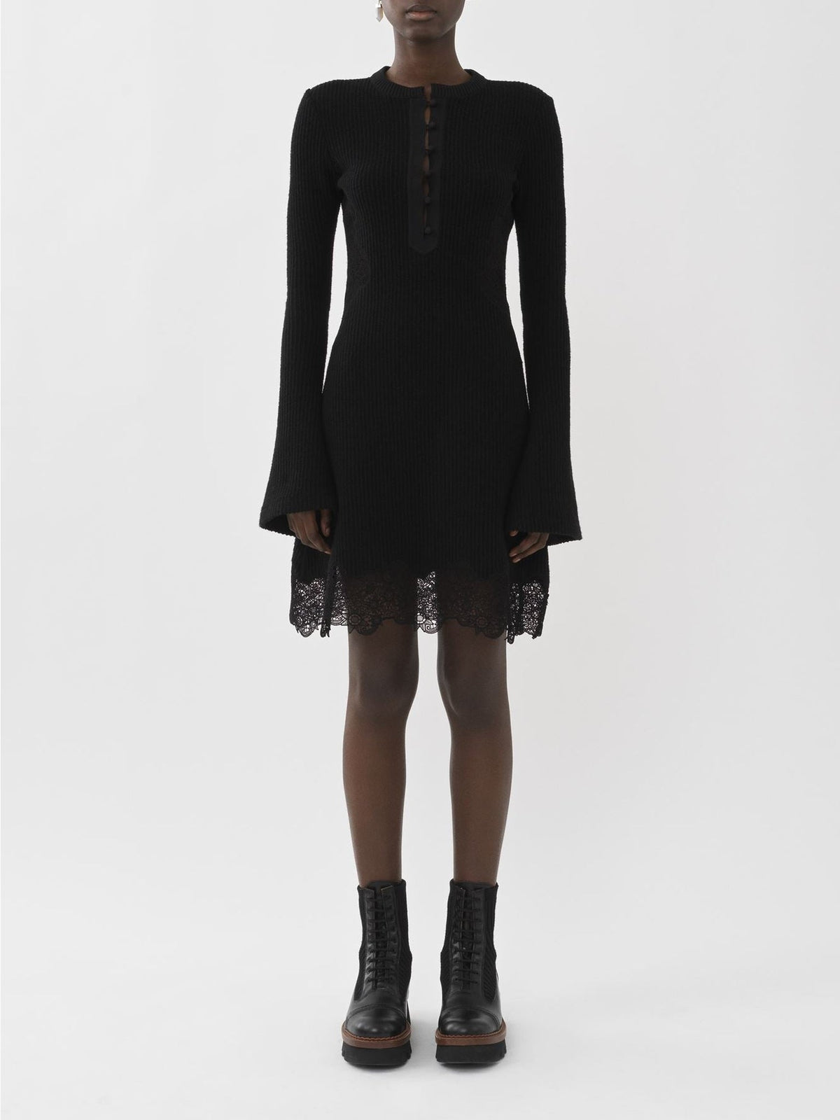BASEPLUS_Black DRESS - Black