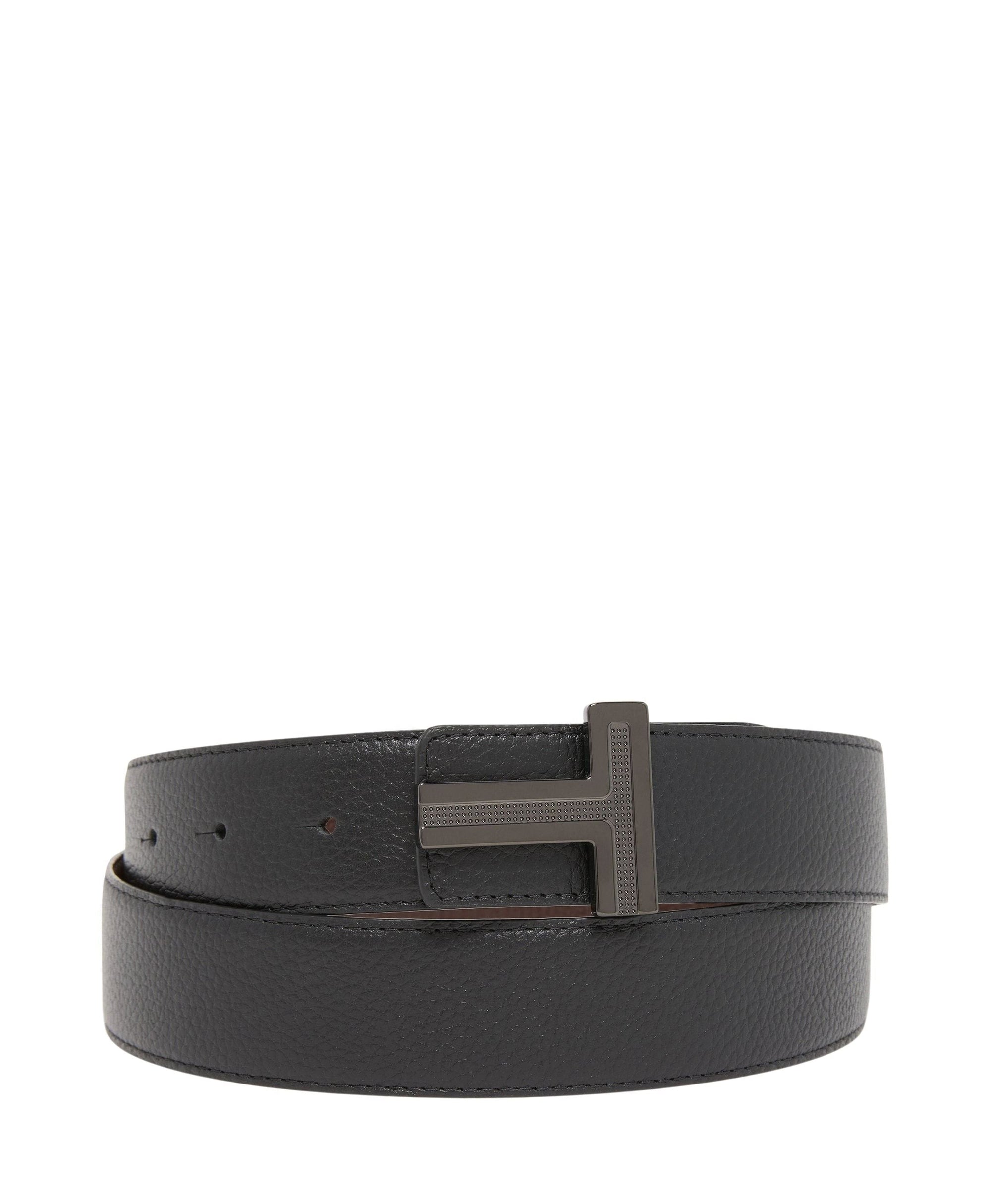 Ceinture réversible en cuir - Brown & Black