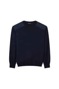 Pull à col rond en laine - Blu Dama