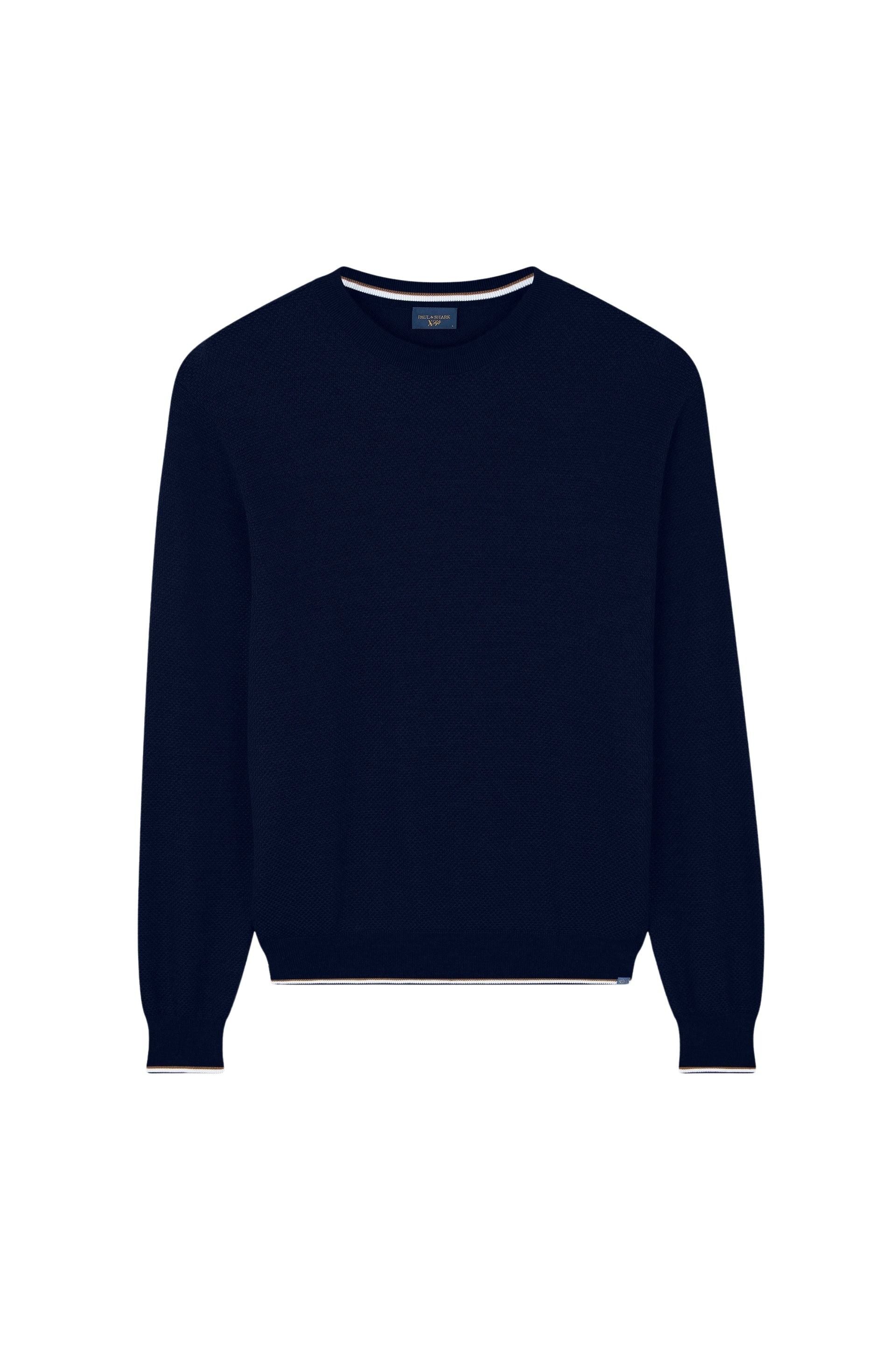 Pull à col rond en laine - Blu Dama