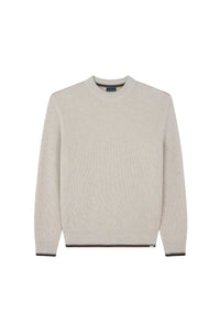 Pull à col rond en laine - Beige Chiaro