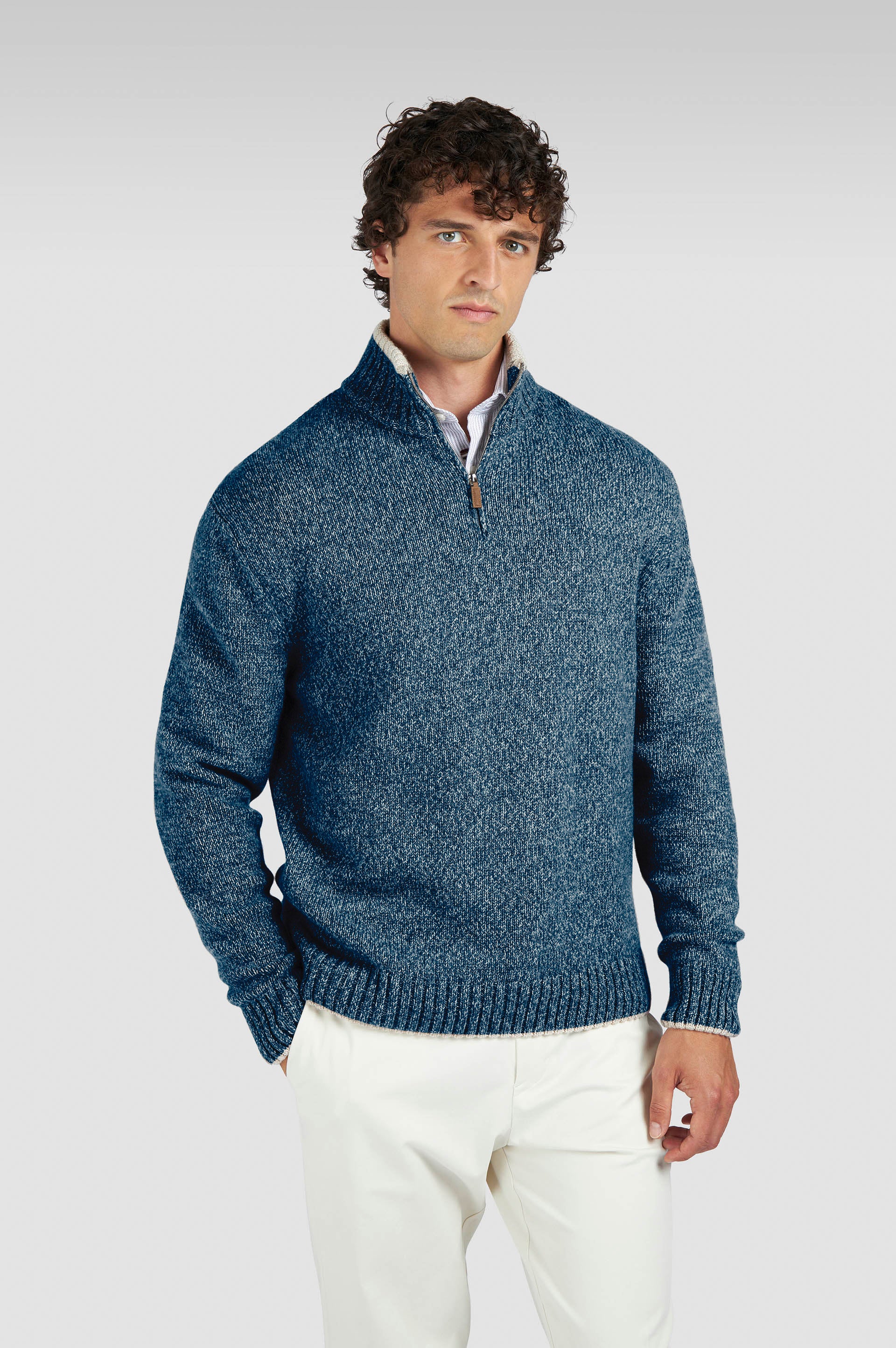 MAGHZI-Maglia half zip