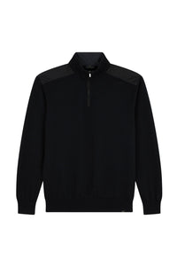 Pull à demi-zip en laine - Abisso