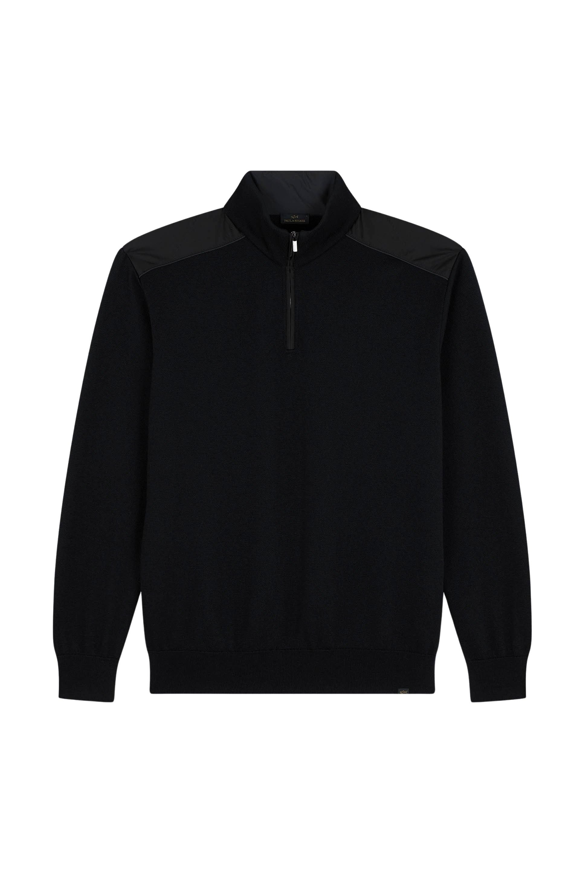 Pull à demi-zip en laine - Abisso