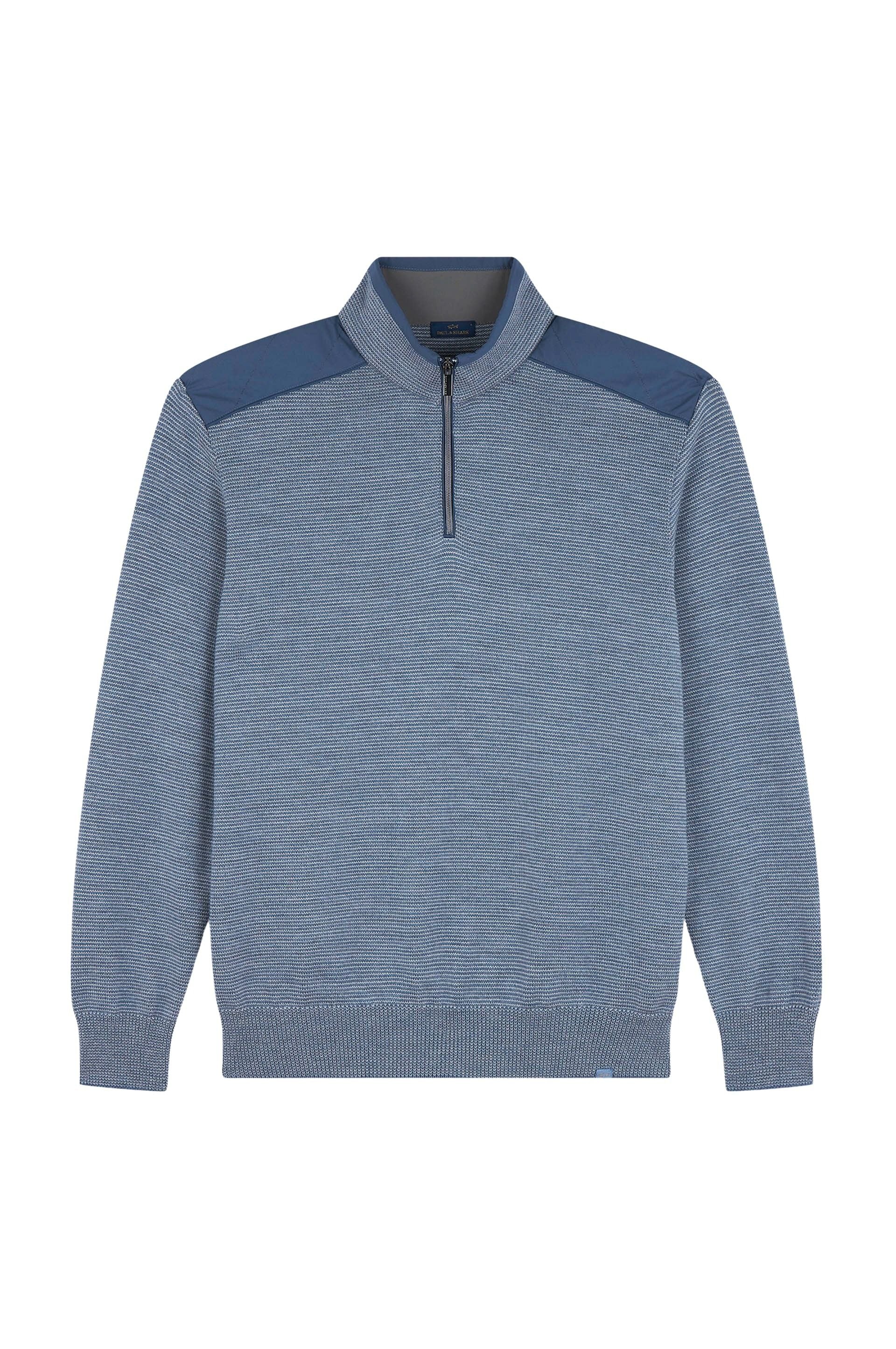 Pull à demi-zip en laine - Avio & Grigio