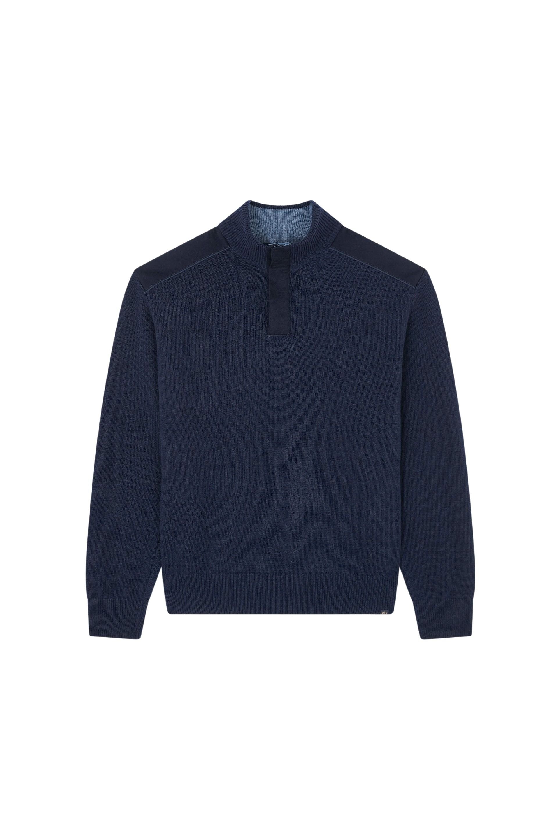 Pull à demi-zip en laine - Blu Dama