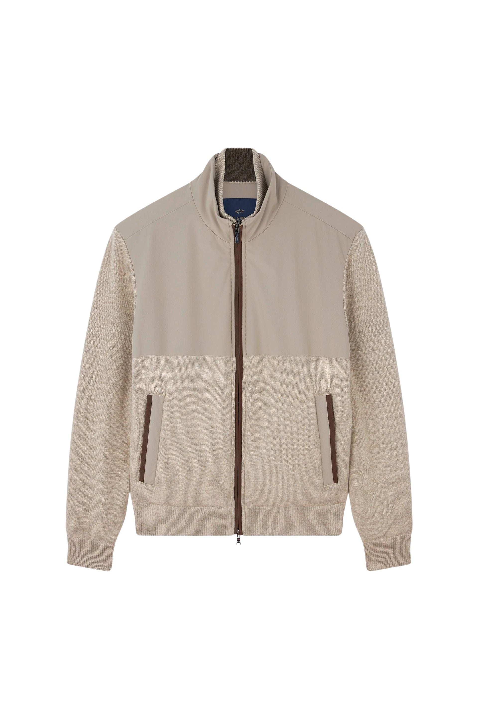 Wool and cashmere blend jacket - Sand