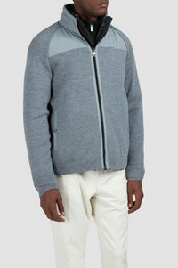 Reversible zip-up jacket - Black & grey