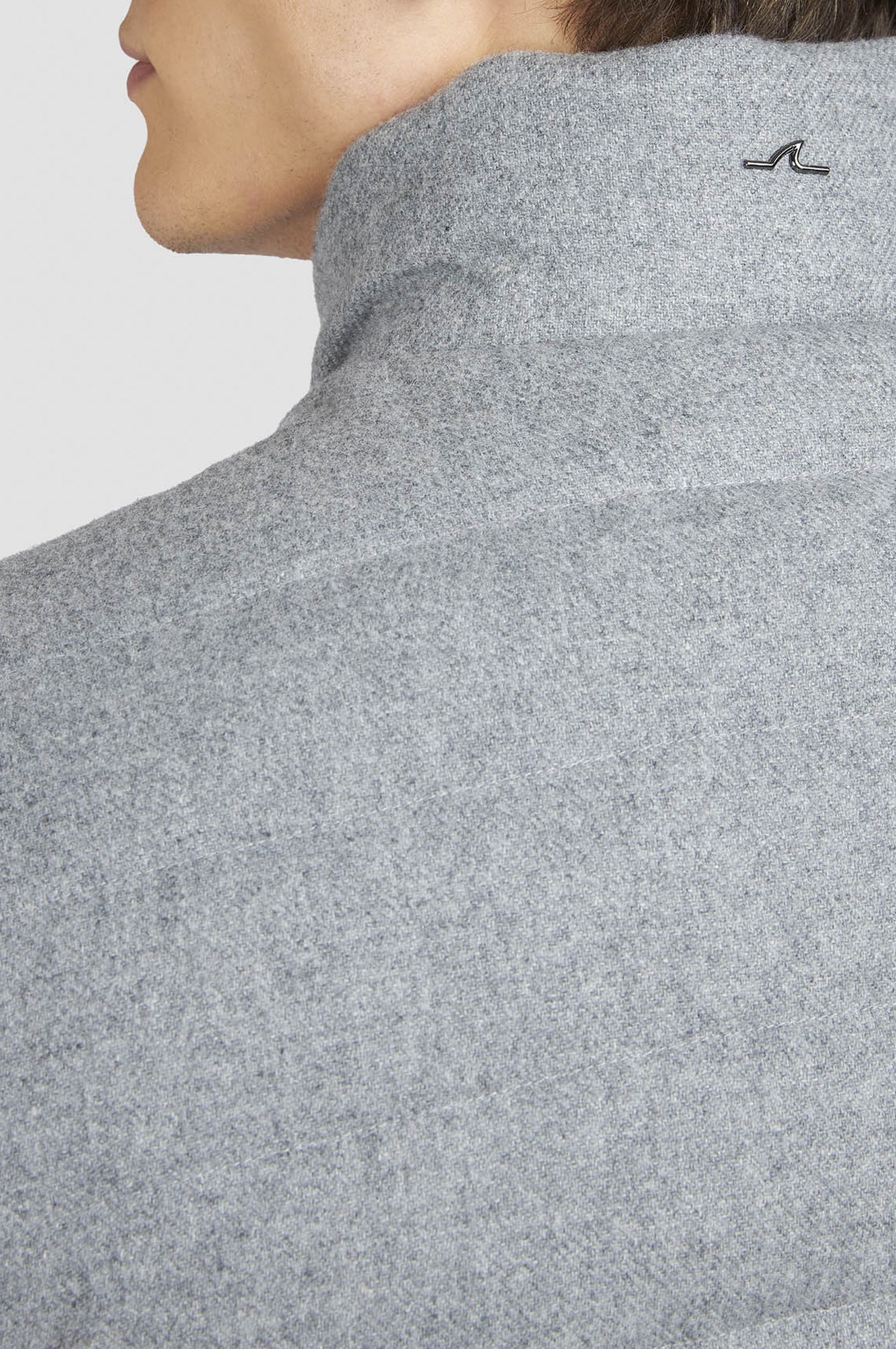 Sleeveless wool and cashmere cardigan - Grey