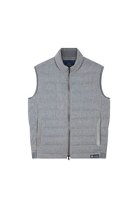 Sleeveless wool and cashmere cardigan - Grey