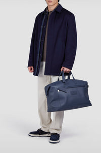 Reversible cashmere coat - Blue & aviation blue